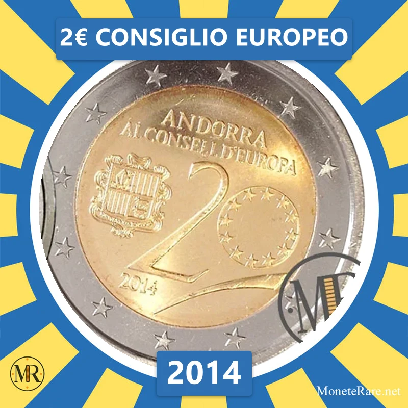 Andorra 2€ Europäischer Rat 2014 (Münzfoto)