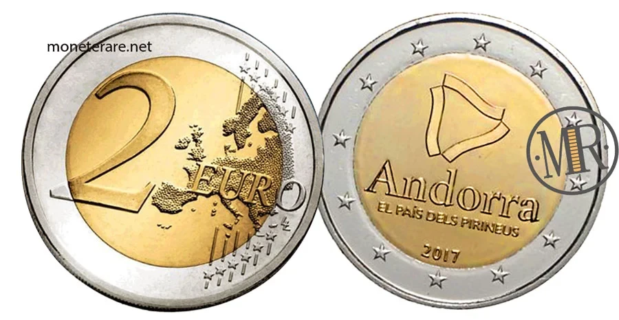 2 Euro Commemorativi Andorra 2017 Paese dei Pirenei