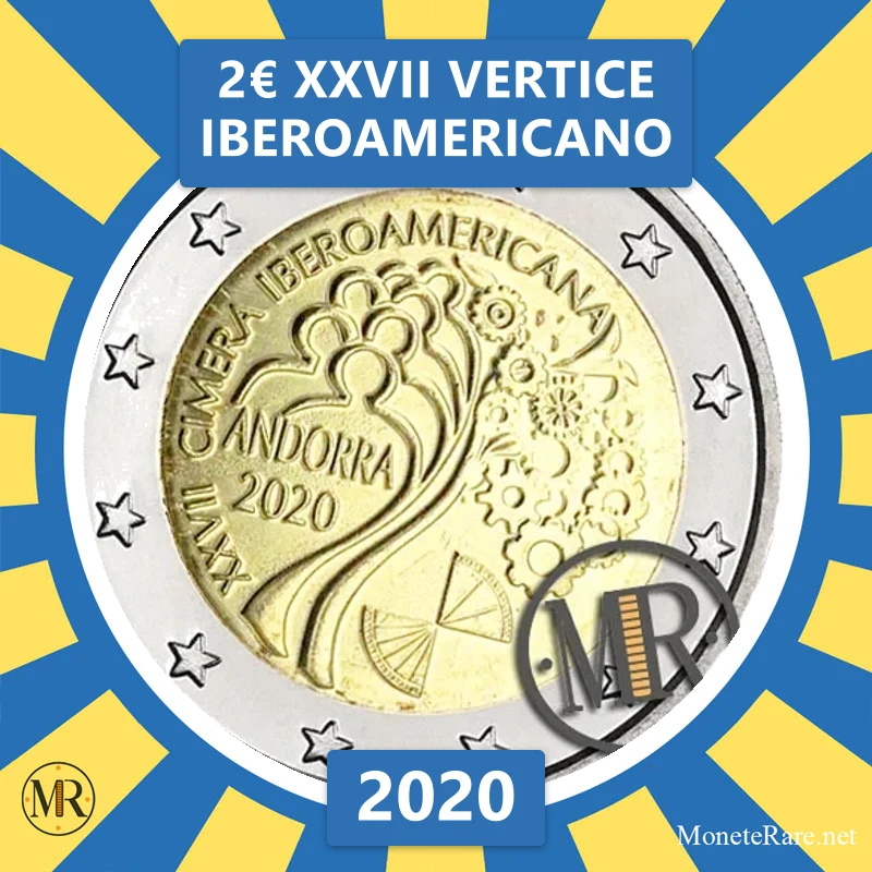 Andorra 2€ XXVII Vertice iberoamericano 2020 (Münzfoto)
