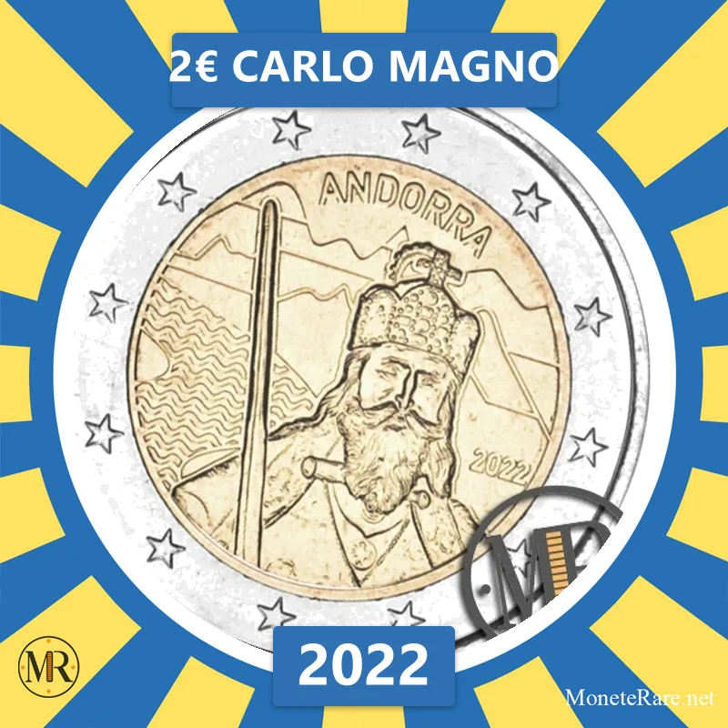 Andorra 2€ Carlo Magno 2022 (Münzfoto)