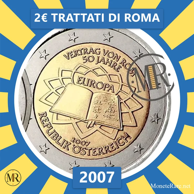 Österreich 2€ Trattati di Roma 2007 Österreich 2€ Trattati di Roma 2007 (Münzfoto)
