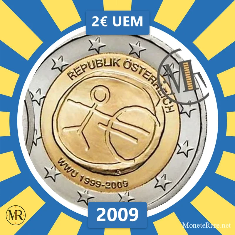Österreich 2€ UEM 2009 Österreich 2€ UEM 2009 (Münzfoto)