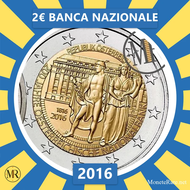 Österreich 2€ Banca Nazionale 2016 Österreich 2€ Banca Nazionale 2016 (Münzfoto)