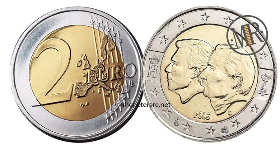 2-Euro-Gedenkmünze Belgien 2005 Wirtschaftsunion