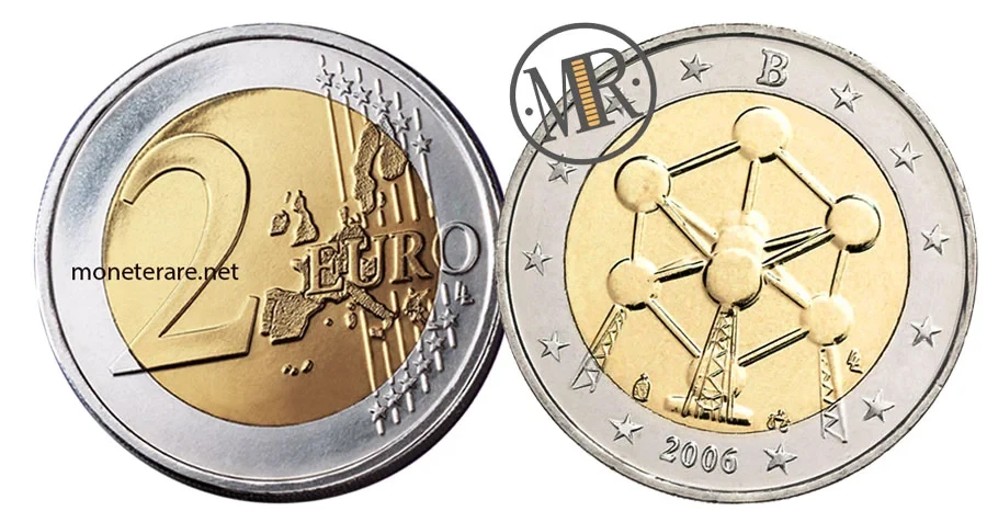 2-Euro-Gedenkmünze Belgien 2006 Atomium