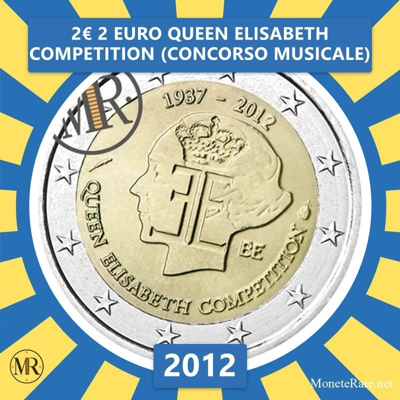 Belgien 2€ 2 Euro Queen Elisabeth Competition (Concorso Musicale) 2012 (Münzfoto)