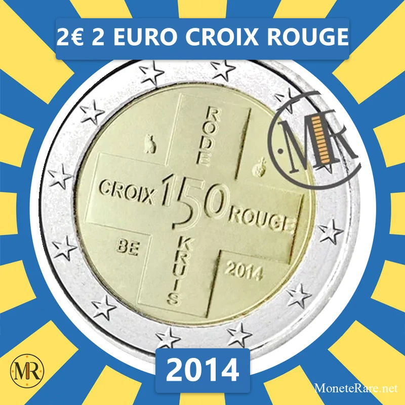 Belgien 2€ 2 Euro Croix Rouge 2014 (Münzfoto)