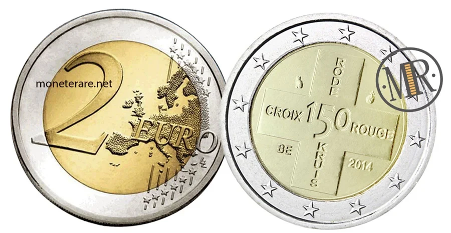 2-Euro-Gedenkmünze Belgien 2015 Rotes Kreuz