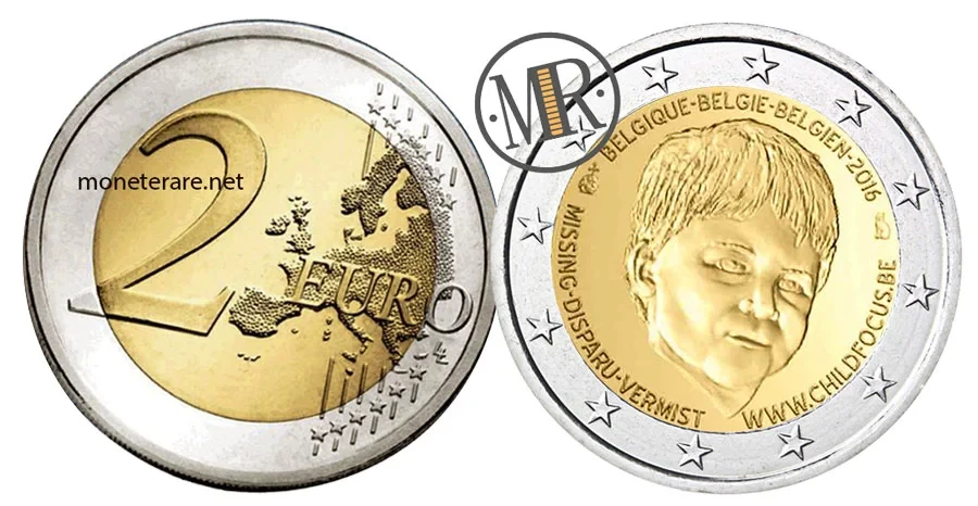 2-Euro-Gedenkmünze Belgien 2016 Vermisste Kinder