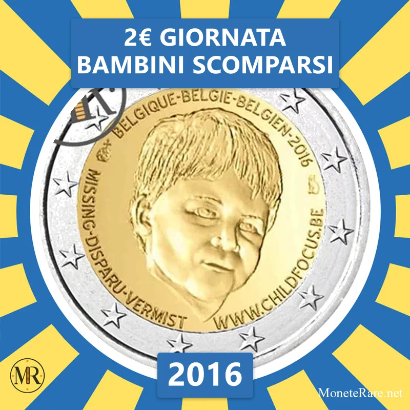 Belgien 2€ Giornata Bambini scomparsi 2016 (Münzfoto)