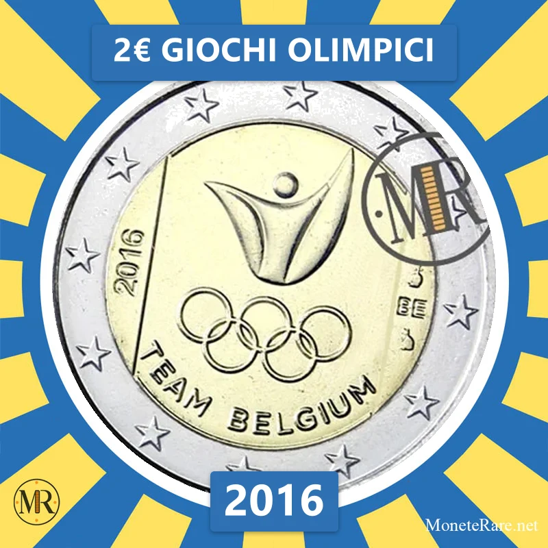 Belgien 2€ Giochi Olimpici 2016 (Münzfoto)