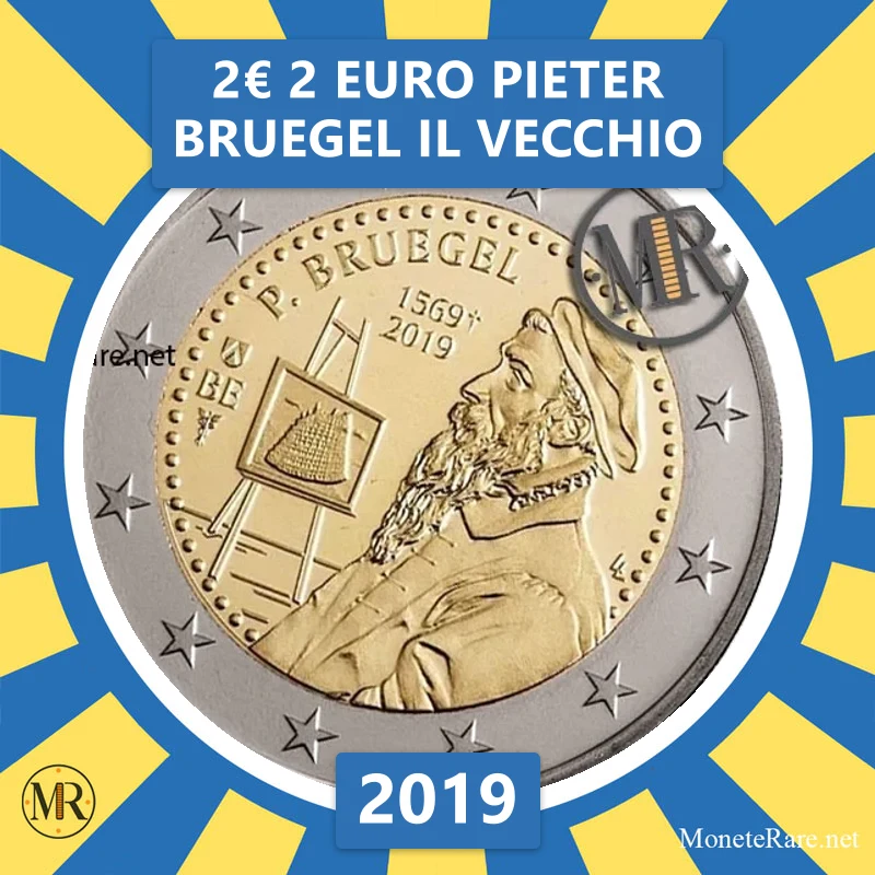 Belgien 2€ 2 Euro Pieter Bruegel il Vecchio 2019 (Münzfoto)