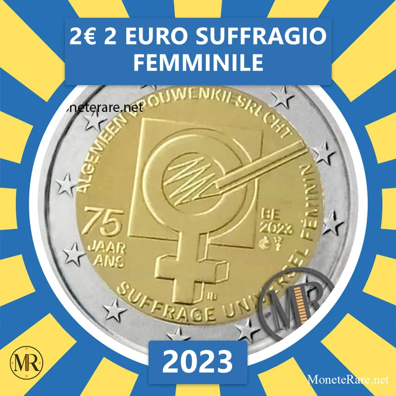 Belgien 2€ 2 Euro Suffragio femminile 2023 (Münzfoto)