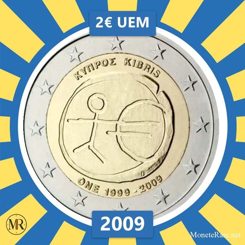 Zypern 2€ UEM 2009 (Münzfoto)