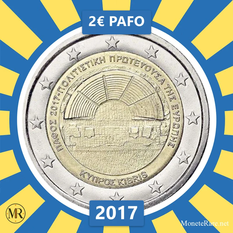 Zypern 2€ Pafo 2017 (Münzfoto)