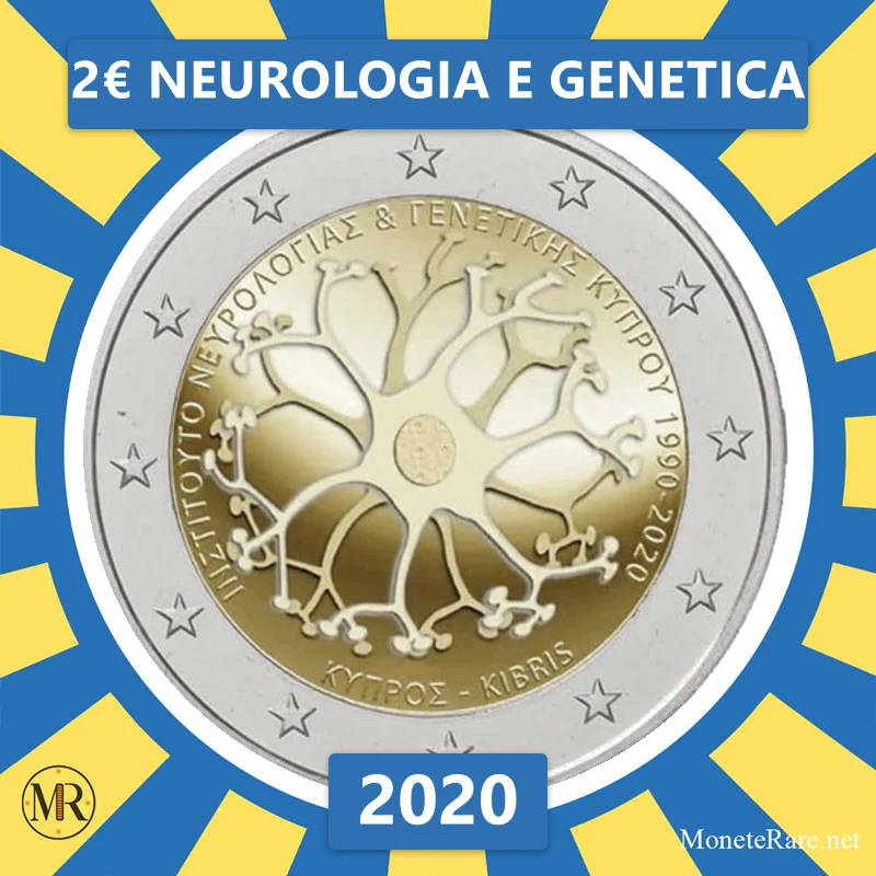 Zypern 2€ Neurologia e Genetica 2020 (Münzfoto)