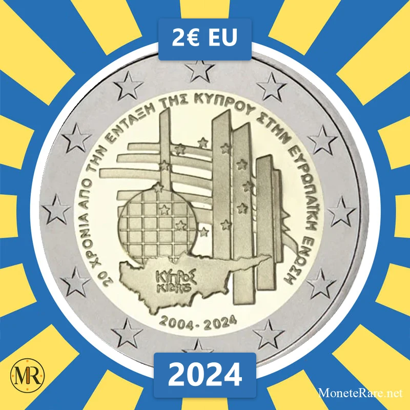 Zypern 2€ EU 2024 (Münzfoto)