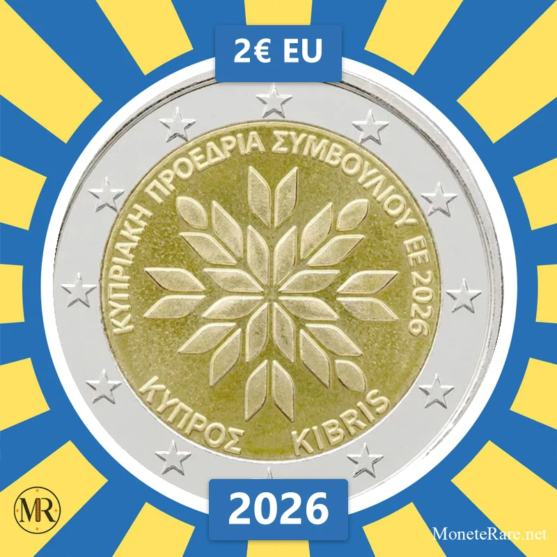 Zypern 2€ EU 2026 (Münzfoto)