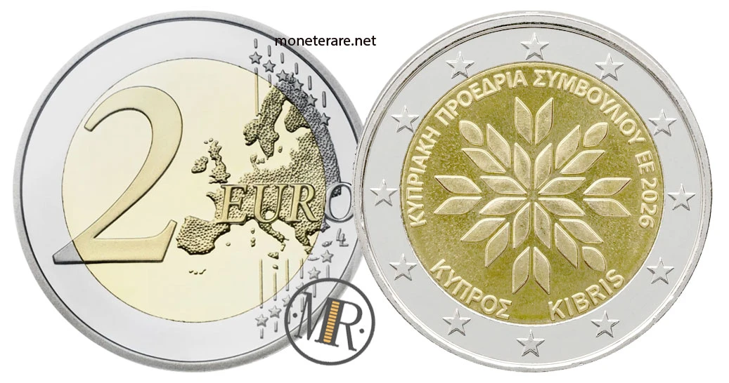 Zypern 2-Euro-Gedenkmünze 2026 – EU-Ratsvorsitz