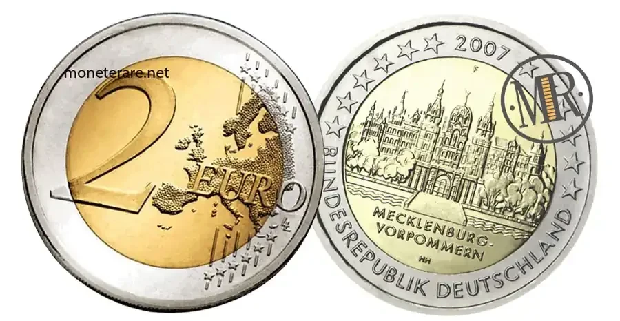 2-Euro-Gedenkmünze Deutschland 2007 Schloss Schwerin