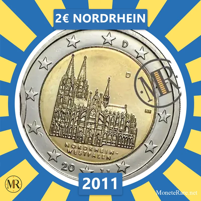 Estland 2€ Nordrhein 2011 (Münzfoto)