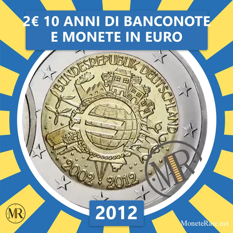 Estland 2€ 10 Jahre Euro-Banknoten und -Münzen 2012 Estland 2€ 10 Jahre Euro-Banknoten und -Münzen 2012 (Münzfoto)