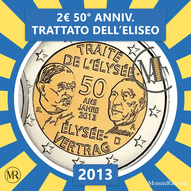 Estland 2€ 50. Jahrestag des Élysée-Vertrags 2013 Estland 2€ 50. Jahrestag des Élysée-Vertrags 2013 (Münzfoto)