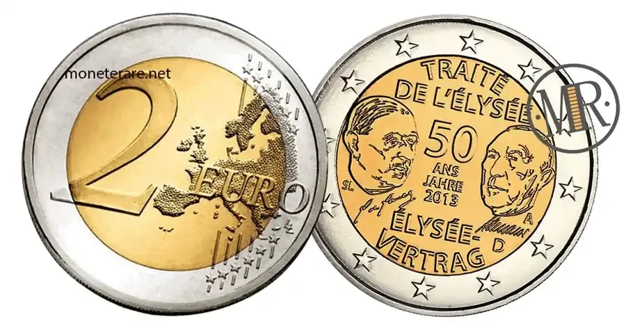 2-Euro-Gedenkmünze 2013 Deutschland Élysée-Vertrag