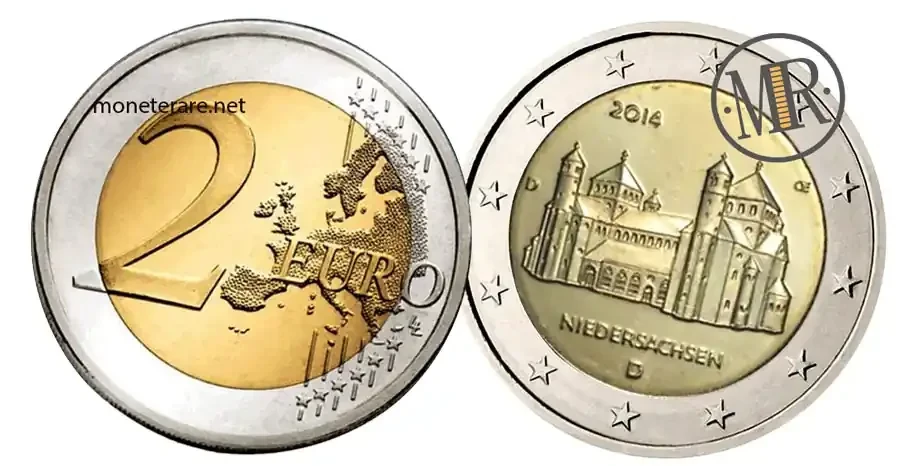 2-Euro-Gedenkmünze Deutschland 2014 St. Michael in Hildesheim Niedersachsen
