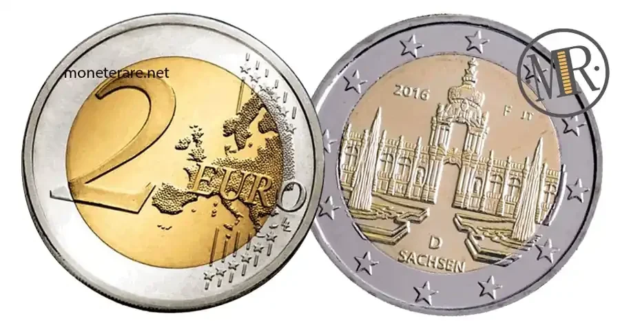 2-Euro-Gedenkmünze Deutschland 2016 Zwinger von Dresden Sachsen
