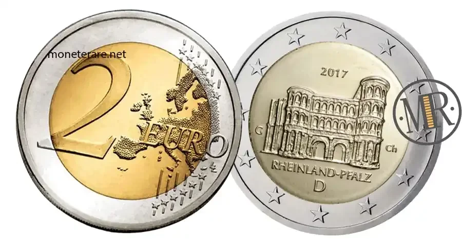 2-Euro-Gedenkmünze Deutschland 2017 Porta Nigra in Trier, Rheinland-Pfalz