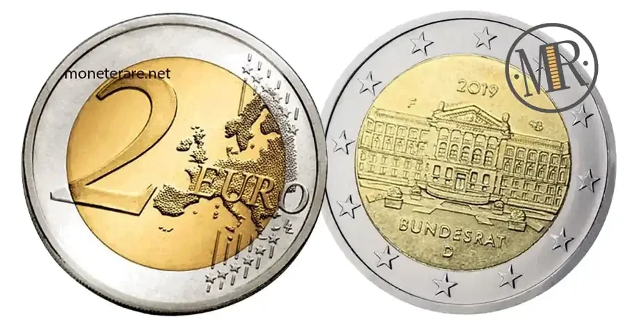 2-Euro-Gedenkmünze Deutschland 2019 Bundesrat