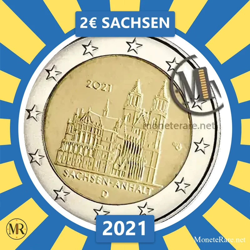 Estland 2€ Sachsen 2021 (Münzfoto)
