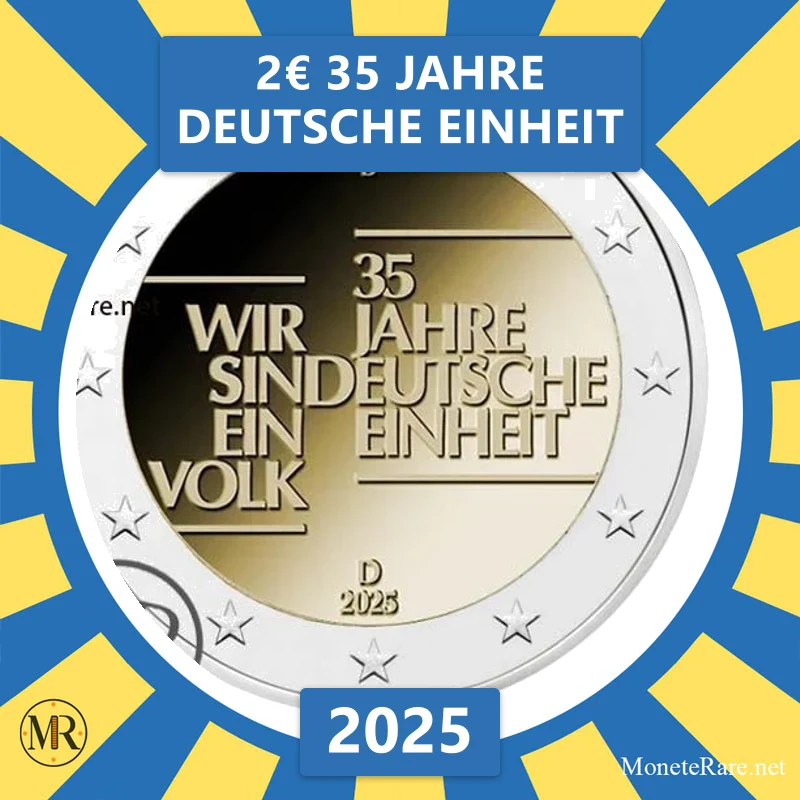 Estland 2€ 35 Jahre Deutsche Einheit 2025 (Münzfoto)