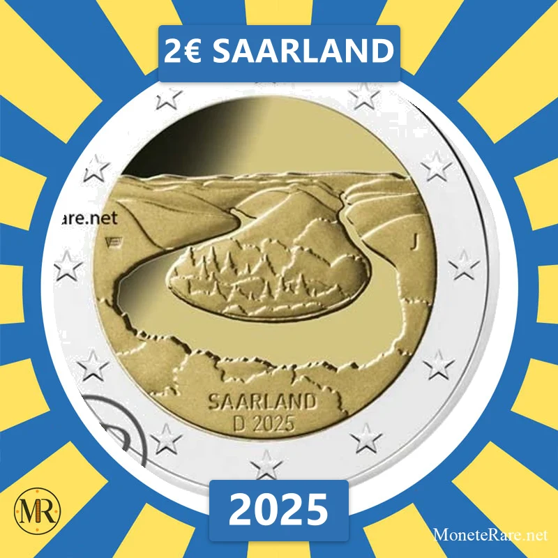 Estland 2€ Saarland 2025 (Münzfoto)