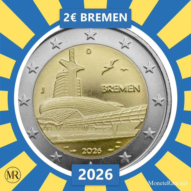 Estland 2€ Bremen 2026 (Münzfoto)