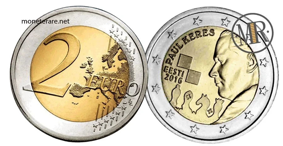 Estland 2-Euro-Gedenkmünze 2016 – Paul Keres