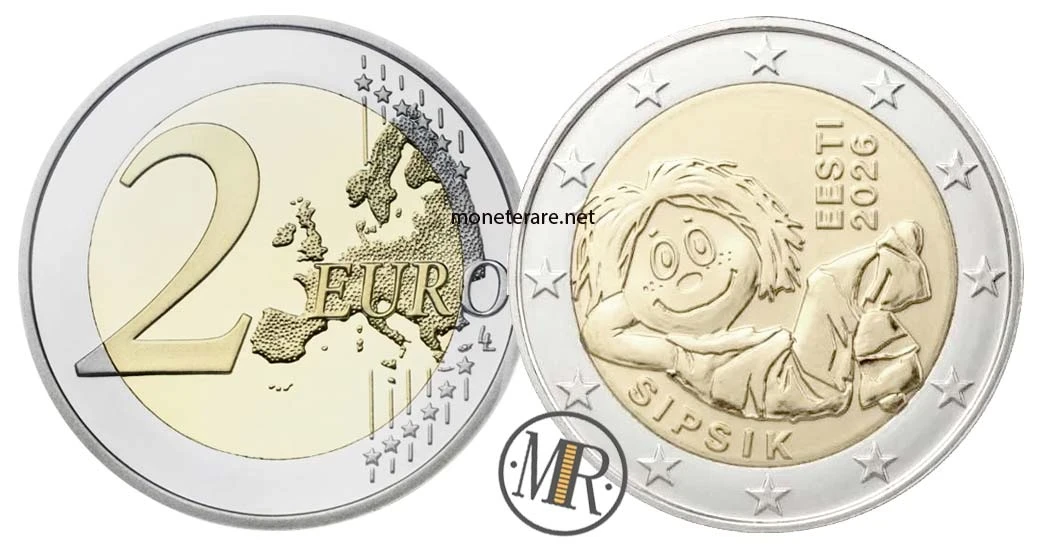 Estland 2-Euro-Gedenkmünze 2026 – Sipsik