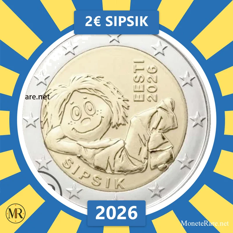 Estland 2€ Sipsik 2026 (Münzfoto)