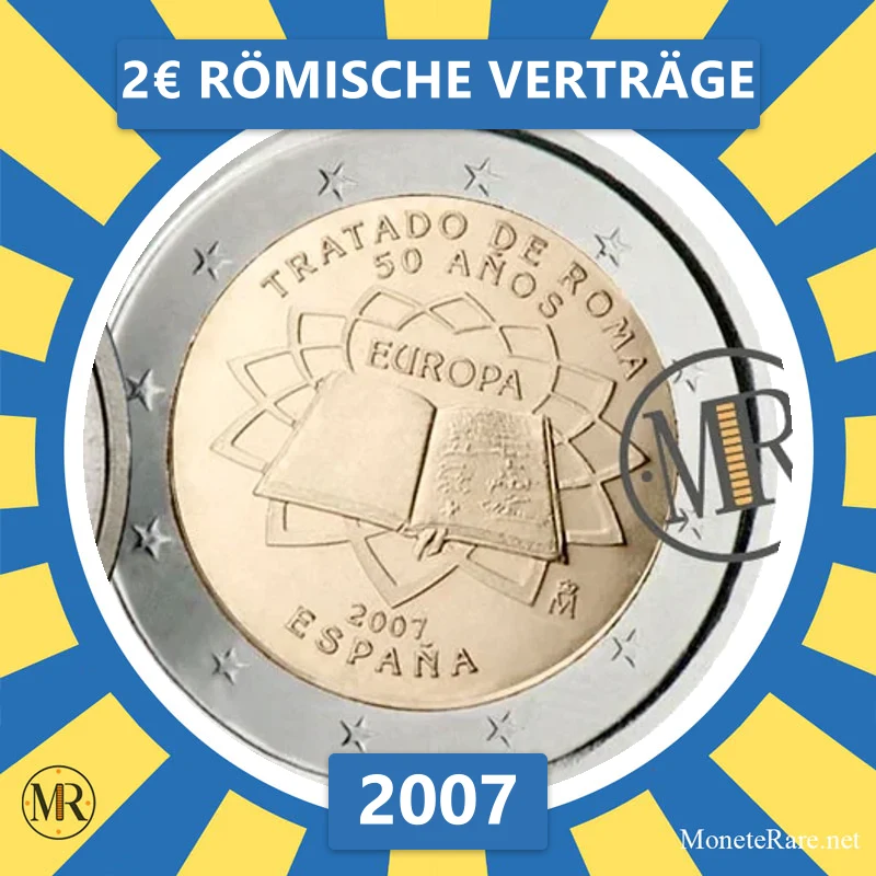 Estland 2€ Römische Verträge 2007 (Münzfoto)