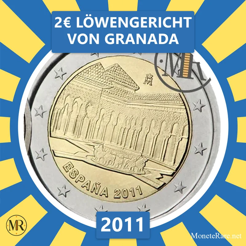 Estland 2€ Löwengericht von Granada 2011 (Münzfoto)