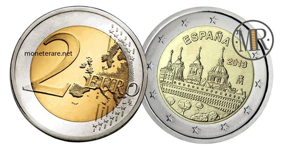 2 Euro Spagna 2013 Commemorativi San Lorenzo del Escorial