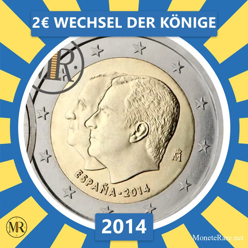 Estland 2€ Wechsel der Könige 2014 (Münzfoto)