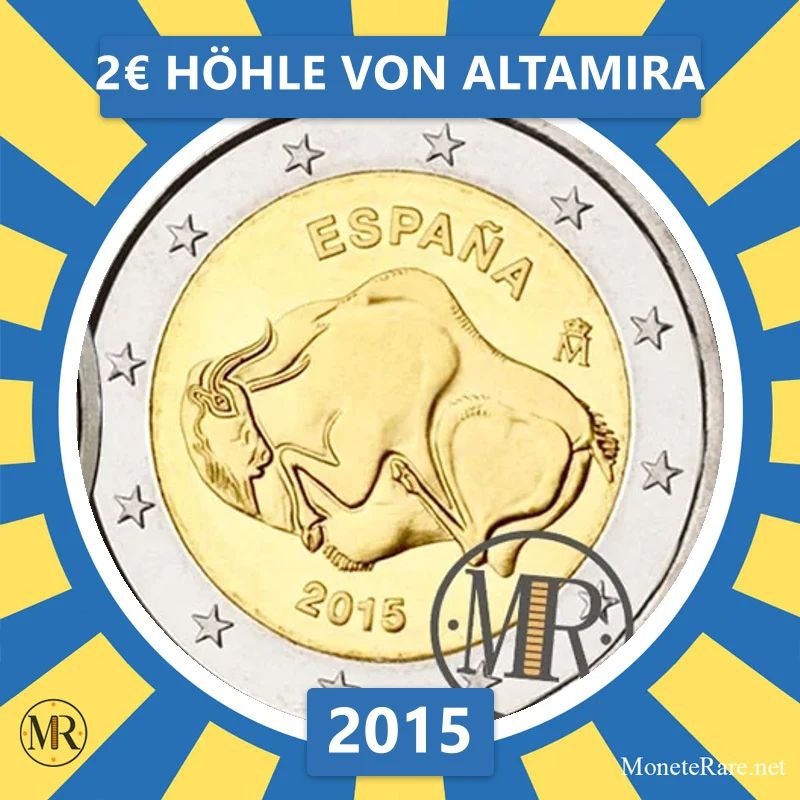 Estland 2€ Höhle von Altamira 2015 (Münzfoto)