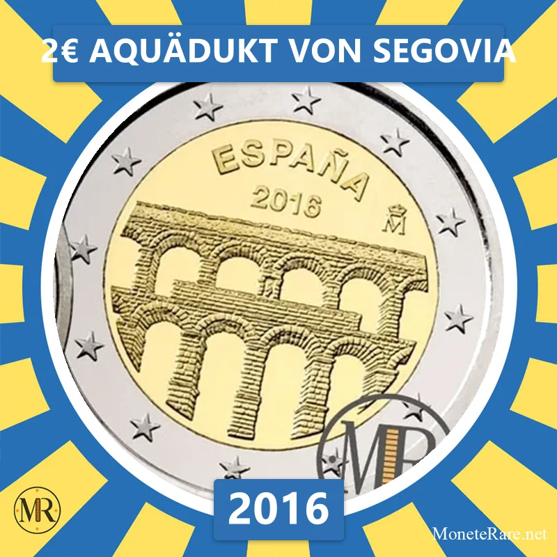 Estland 2€ Aquädukt von Segovia 2016 (Münzfoto)