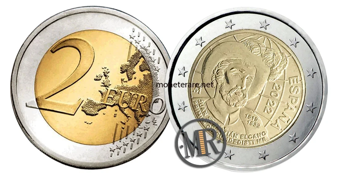 2 Euro Spagna 2022 Primo giro del Mondo Juan Sebastián Elcano