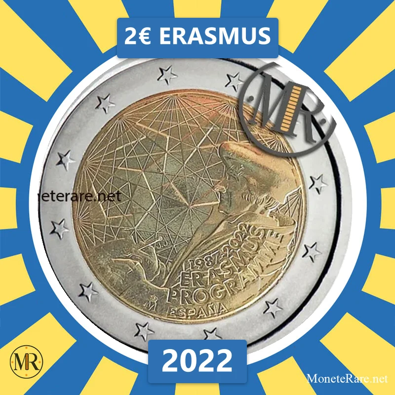 Estland 2€ Erasmus 2022 (Münzfoto)