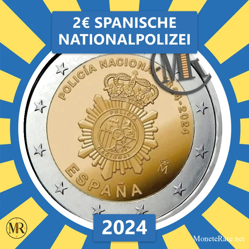 Estland 2€ Spanische Nationalpolizei 2024 (Münzfoto)
