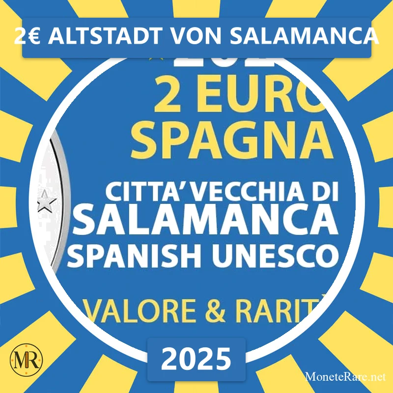 Estland 2€ Altstadt von Salamanca 2025 (Münzfoto)