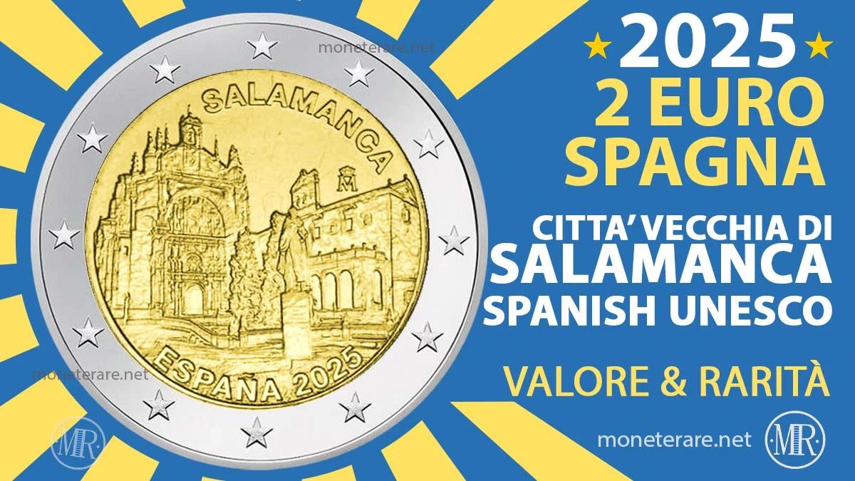 Spanien 2-Euro-Gedenkmünze 2025 – Città Vecchia di Salamanca